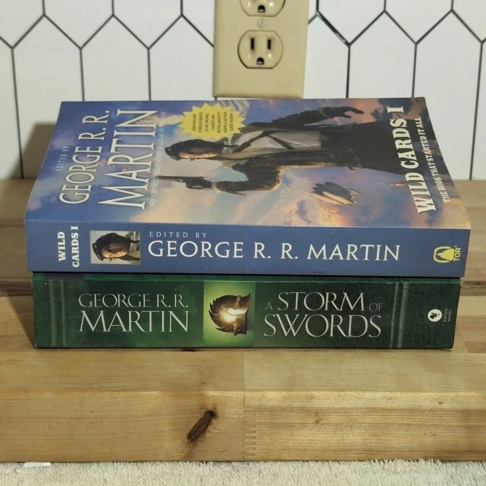 George R.R. Martin Paperback‎ Book Lot, Wild Cards I & A Storm of Swords